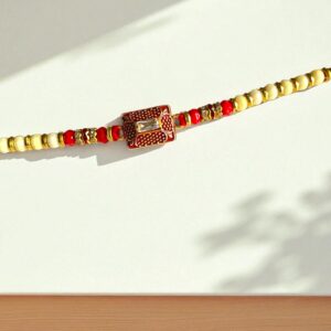 Royal Beaded Rakhi Set – Pack of 6 | Elegant & Eco-Friendly